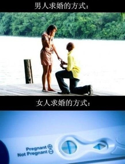 女人求婚方式和男人求婚方式之差別！