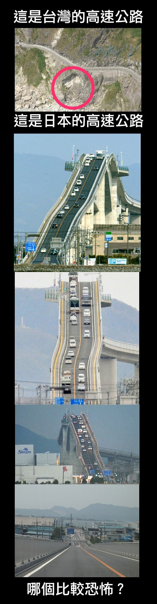 台灣和日本高速公路之差別！太恐怖了！