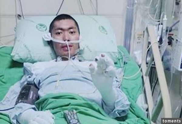 還記得他嗎？八仙塵爆奇蹟男孩出院了！他首次喊痛，忍不住問…聽了真的好心疼！