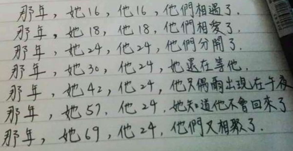 一封感動千萬男女人的小紙條，淚崩！看到最後所有人都哭了...字字句句都是淚！