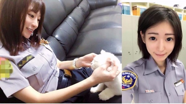 想捕獲這野生正妹警察，一定要三不五時的到平鎮馬路上「犯案」！開玩笑~