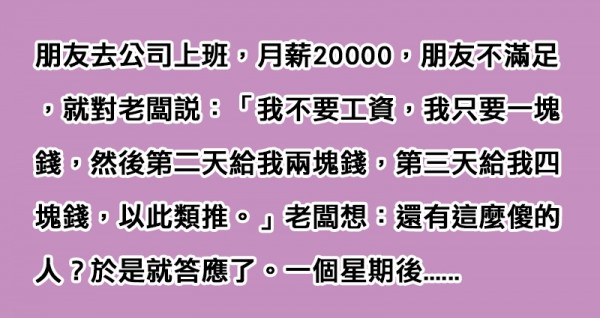 朋友對慣老闆說「不要月薪2萬」，一個星期後卻欲哭無淚...能看懂「血淚無情」結局的都是社會大學菁英份子了...